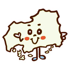 広島のイラスト地図