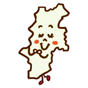長野県のイラスト地図