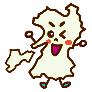 熊本県のイラスト地図