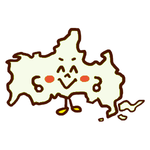 山口県のイラスト地図