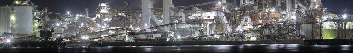 周南の工場夜景