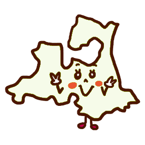 青森県のイラスト地図
